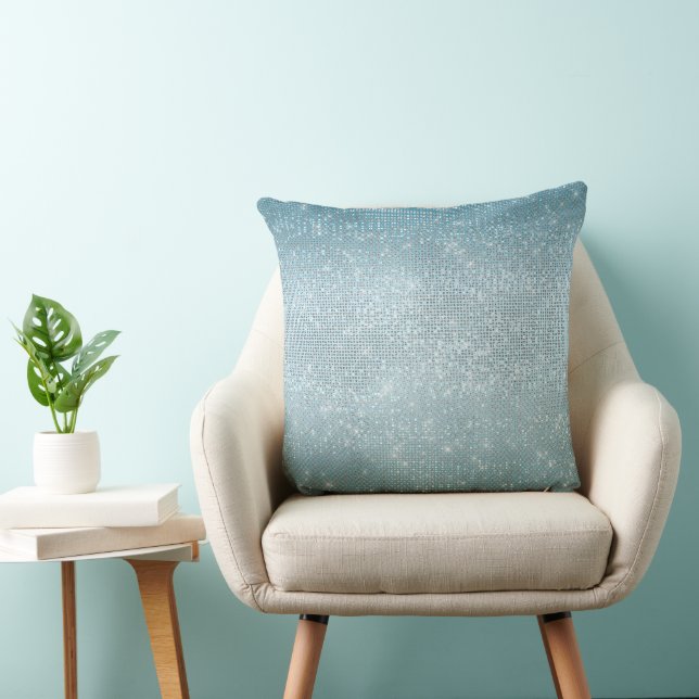 Aqua Sparkle Cushion (Chair)