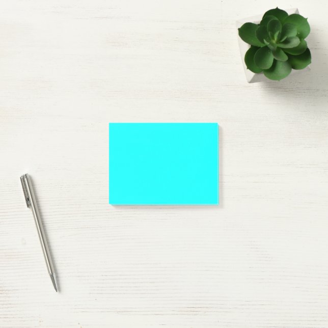 Aqua Splash Patterned Sticky Notes for Messages (Office)