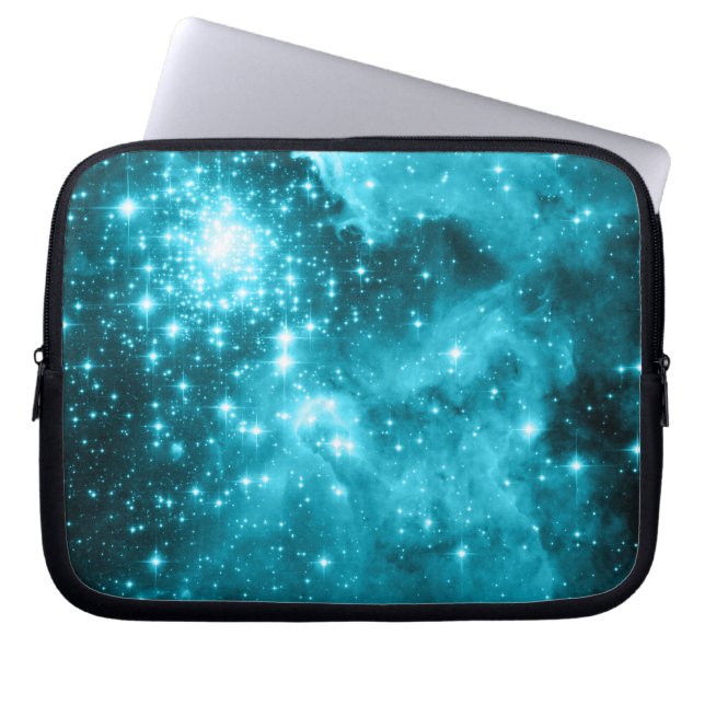 Aqua Stars Laptop Sleeve (Front)