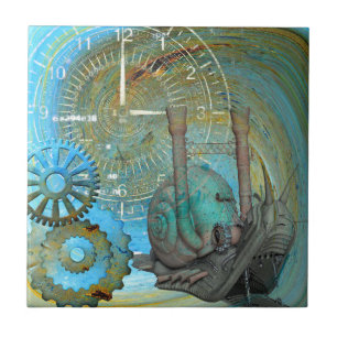 Aqua Steam Snail Traveller Ceramic Tile