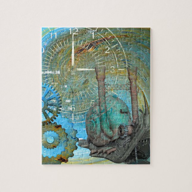 Aqua Steam Snail Traveller Jigsaw Puzzle (Vertical)