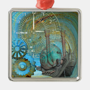 Aqua Steam Snail Traveller Metal Ornament