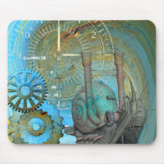 Aqua Steam Snail Traveller Mouse Pad (Front)