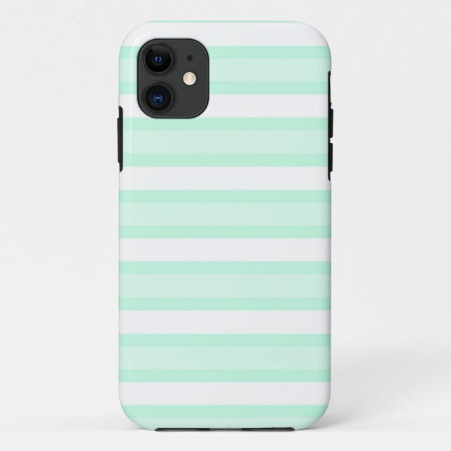 Aqua Stripe iPhone case (Back)