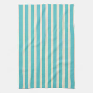 Aqua Stripes Tea Towel