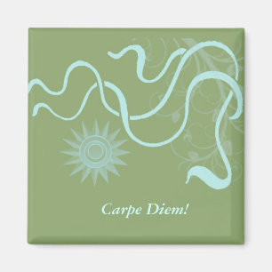 Aqua Sunrise - Carpe Diem Magnet