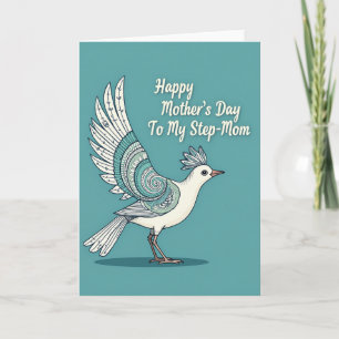 Aqua Swirls Mothers Day Card