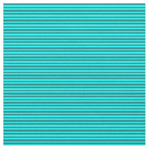 Aqua & Teal Coloured Striped/Lined Pattern Fabric