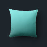 Aqua Teal Dipped Modern Trendy Decor Cushion<br><div class="desc">Custom Pillow.</div>