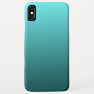 Aqua Teal Gradient iPhone XS Max Case