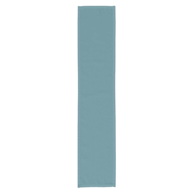 Aqua - Teal - Turquoise - Blue-Green Solid Colour Short Table Runner (Front)