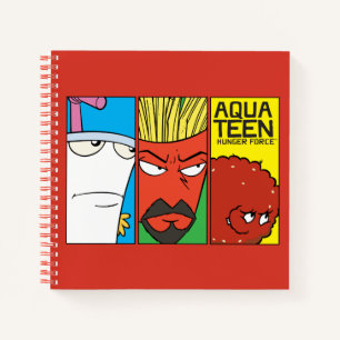 Aqua Teen Hunger Force Character Panel Graphic Notebook