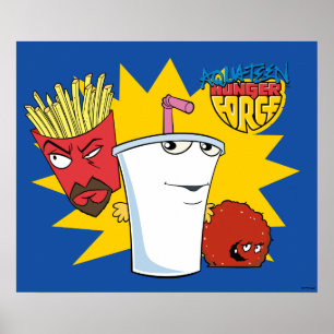 Aqua Teen Hunger Force Explosive Graphic Poster