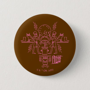 Aqua Teen Hunger Force Hieroglyphics 6 Cm Round Badge
