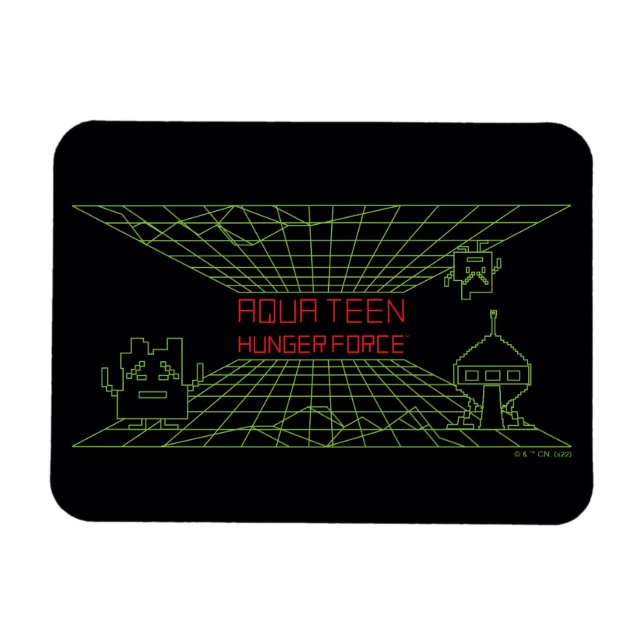 Aqua Teen Hunger Force Mooninites Game Logo Magnet (Horizontal)