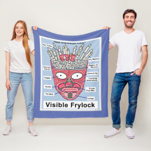 Aqua Teen Hunger Force Visible Frylock Poster Fleece Blanket
