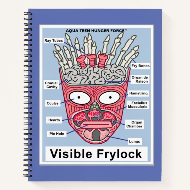 Aqua Teen Hunger Force Visible Frylock Poster Notebook (Front)