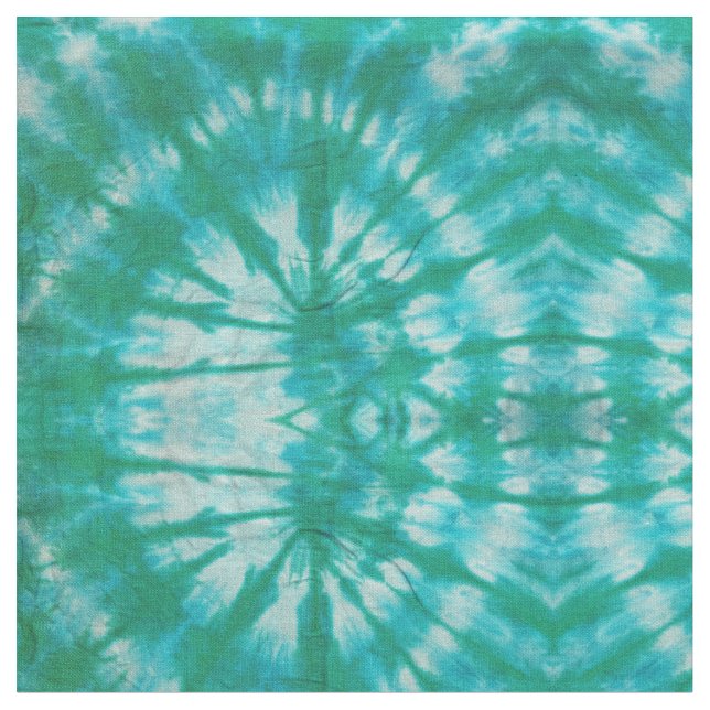 Aqua Tie-Dye Fabric (Close Up)