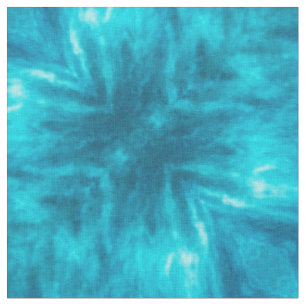 Aqua Tie-Dye Fabric
