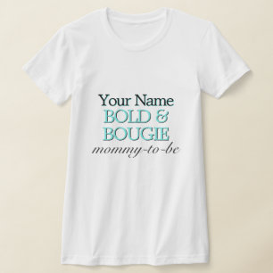 Aqua Tiffany Theme Mummy Mother to Be Baby Shower T-Shirt