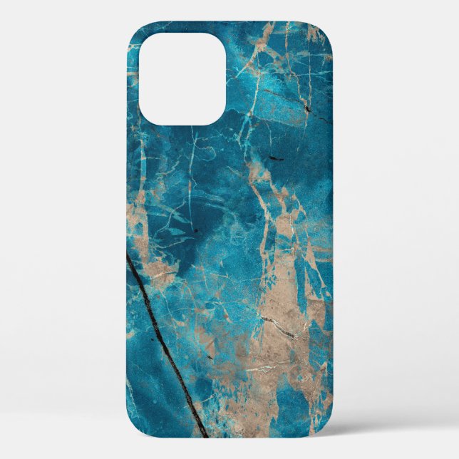 Aqua tone onyx marble Case-Mate iPhone case (Back)