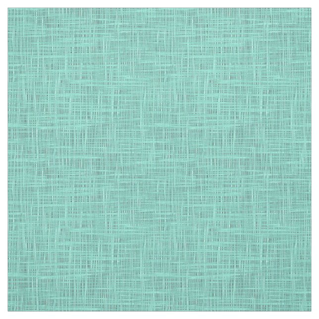 Aqua Turquoise Green Blue Faux Jute Fabric Pattern (Swatch)