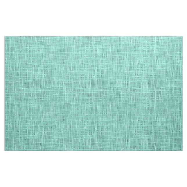 Aqua Turquoise Green Blue Faux Jute Fabric Pattern (Fat Quarter)