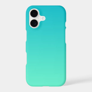 Aqua Turquoise Ombre Gradient, Minimalist Modern