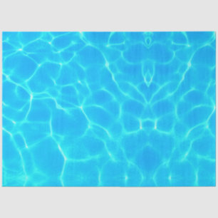 Aqua Water Pattern With Reflection Waves Tissue Paper