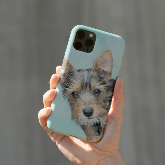 Aqua Watercolor Iphone Cover with Your Dog Image (Creator Uploaded)