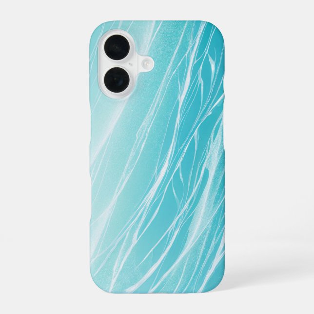 Aqua Wave Shimmering Water Phone Case (Back)