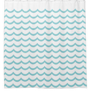 AQUA WAVES SHOWER CURTAIN