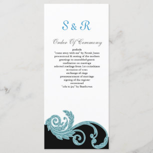 aqua Wedding program