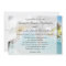 Aqua/White Orchid Beach Wedding Invitation