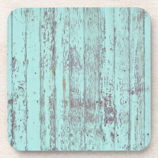 aqua wood coaster set