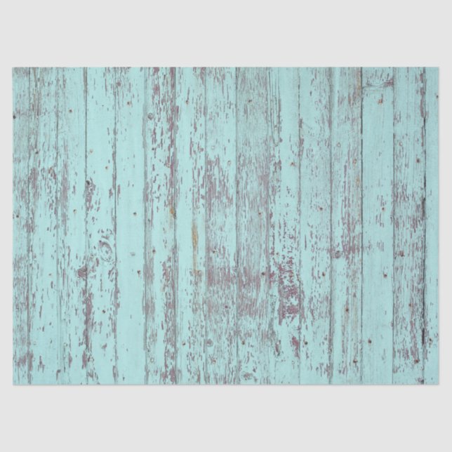aqua wood tissue paper (Front)