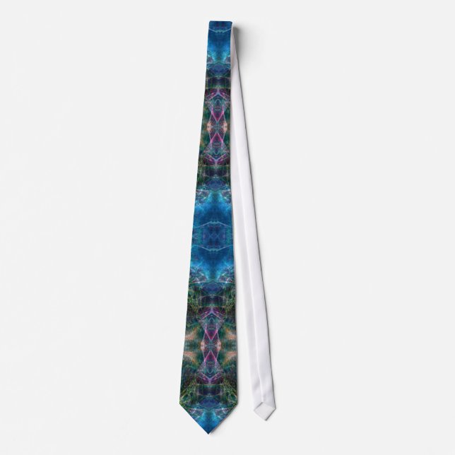 Aquadelia Fantasy Fractal Art Fashion Tie (Front)