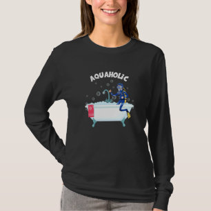 Aquaholic Diver Scuba Diving Ocean Sea Underwater T-Shirt