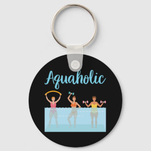 Aquaholic Water Aerobics Key Ring