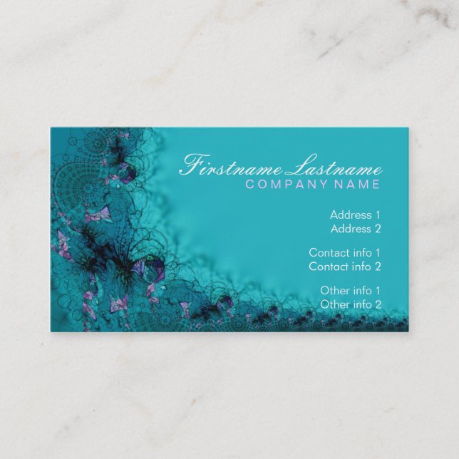 AquaLaces Business Card (Front)