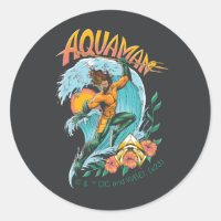 Aquaman and Trident Rising Surf Graphic