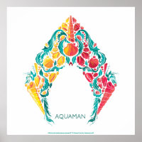 Aquaman | Aquaman & Mera Themed Seashell Logo