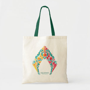 Aquaman   Aquaman & Mera Themed Seashell Logo Tote Bag