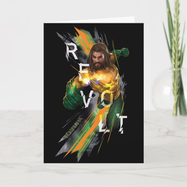 Aquaman | Aquaman "Revolt" Refracted Graphic Card (Front)