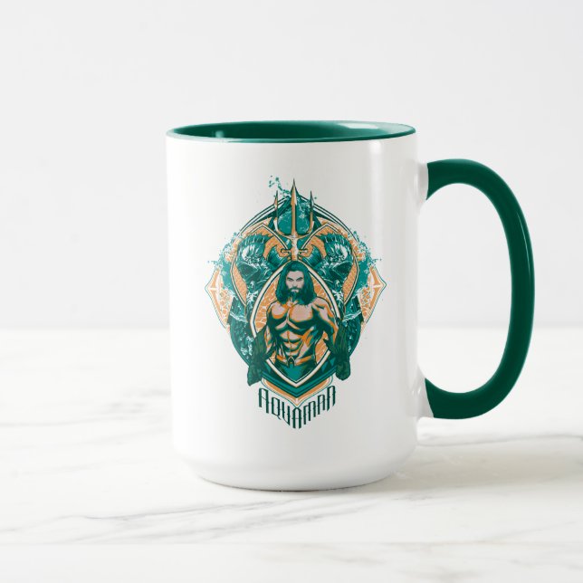 Aquaman | Aquaman & Trenchers Graphic Mug (Right)