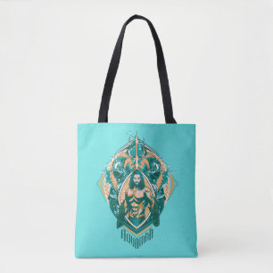 Aquaman Aquaman & Trenchers Graphic Tote Bag