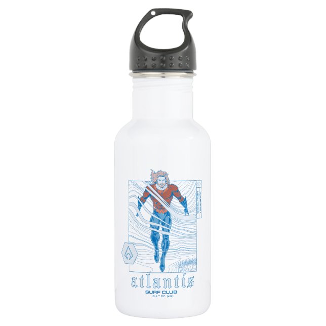 Aquaman - Atlantis Surf Club 532 Ml Water Bottle (Front)