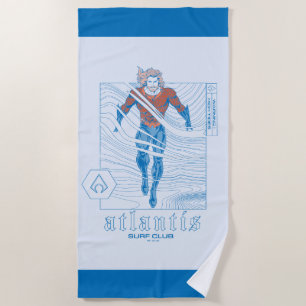 Aquaman - Atlantis Surf Club Beach Towel