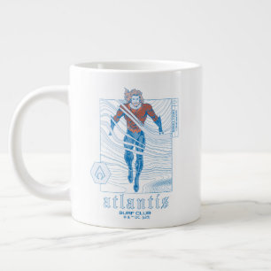 Aquaman - Atlantis Surf Club Large Coffee Mug