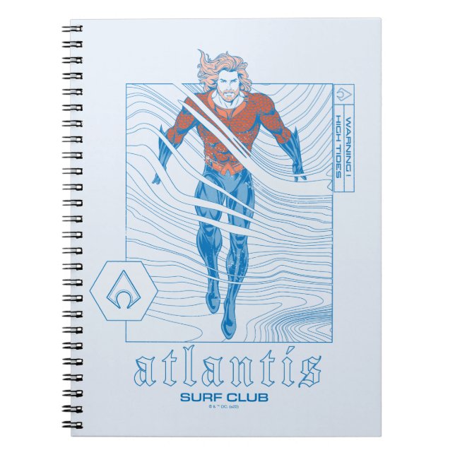 Aquaman - Atlantis Surf Club Notebook (Front)